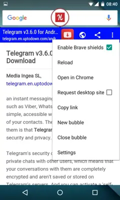 Link Bubble - Brave android App screenshot 2